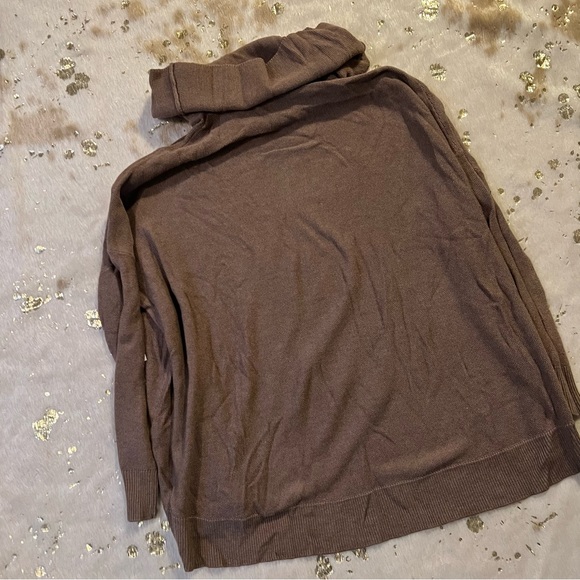 NWT Joie S Melantha Loose Cowl Neck Brown Oversized Sweater - Picture 6 of 6